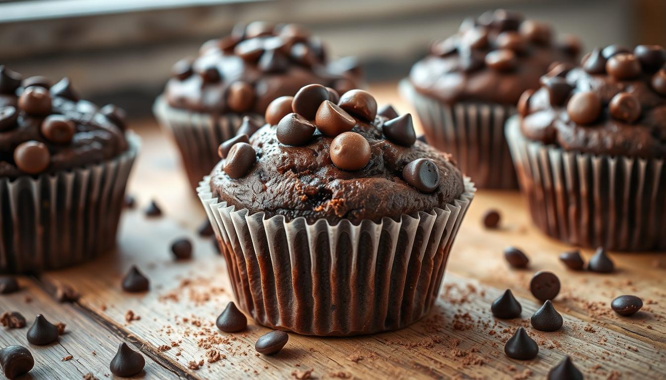 Decadent Double Chocolate Chip Muffins Recipe