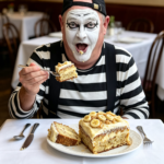🎭 Tom the Mime couldn't say a word... but his reaction said EVERYTHING! 🍌🍰