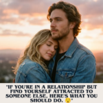 "If you're in a relationship but find yourself attracted to someone else, here's what you should do. 😯"