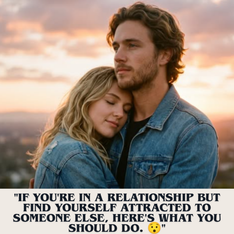 "If you're in a relationship but find yourself attracted to someone else, here's what you should do. 😯"
