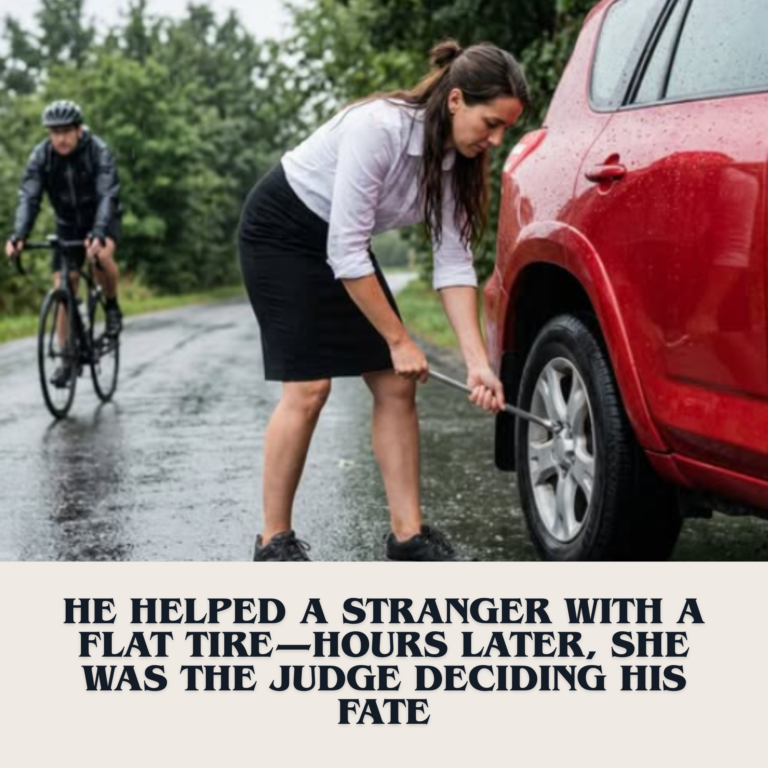 He Helped a Stranger with a Flat Tire—Hours Later, She Was the Judge Deciding His Fate