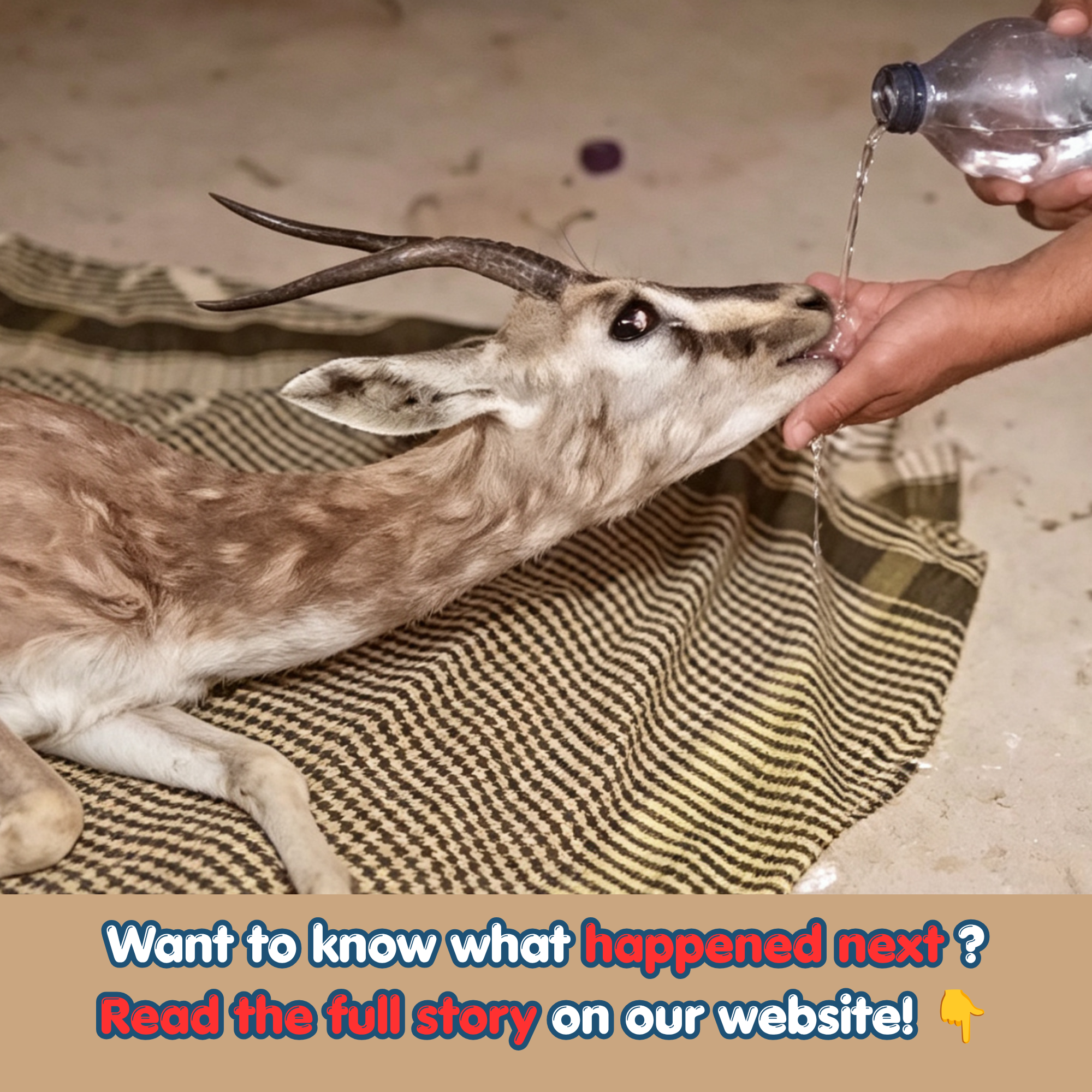 The Struggle of a Gazelle: A Heartbreaking Reminder of the Threats Facing Island Wildlife