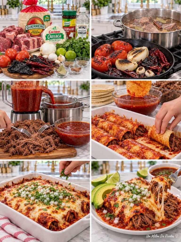 Enchiladas de Birria Gratinadas con Queso: Una Receta Mexicana Irresistible
